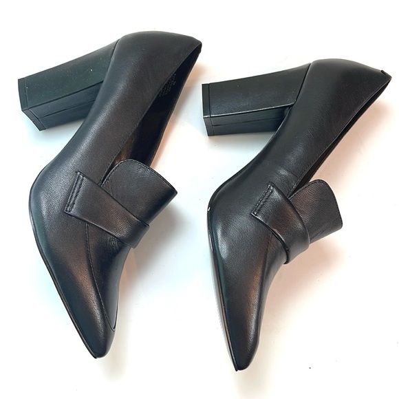 NINE WEST BLACK POINTED TOE HEELS - Picture 4 of 9